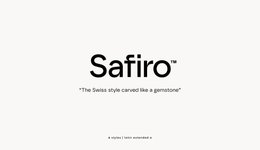 Thumbnail of safiro | atipo foundry