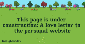 Thumbnail of This page is under construction - localghost