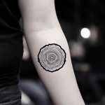 Thumbnail of Wood Temporary Tattoo Sticker - OhMyTat