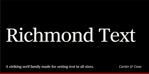 Thumbnail of Richmond CC Text Font
