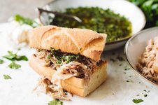 Thumbnail of Slow Cooker Chimichurri Pork Sandwiches - Savor Simple Blog