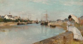 Thumbnail of The Harbor at Lorient by Berthe Morisot