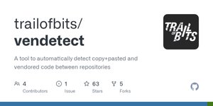 Thumbnail of GitHub - trailofbits/vendetect: A tool to automatically detect copy+pasted and vendored code between repositories