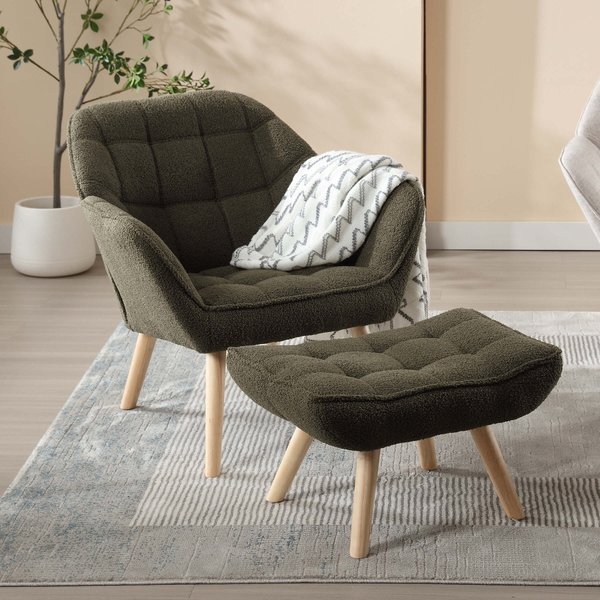 Thumbnail of VESCASA Accent Chair with Ottoman - 8904AO