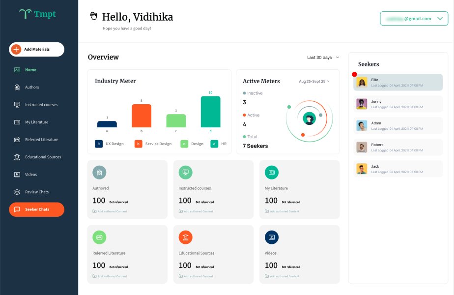Thumbnail of Tmpt.me - AI Agents for Knowledge Sharing