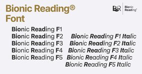 Thumbnail of Bionic Reading® Font.