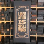 Thumbnail of letterpress print: liberation is spellwork — radical emprints
