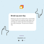 Thumbnail of Break up your day