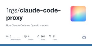 Thumbnail of GitHub - 1rgs/claude-code-proxy: Run Claude Code on OpenAI models