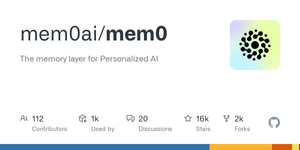 Thumbnail of GitHub - mem0ai/mem0: The memory layer for Personalized AI