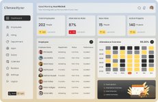 Thumbnail of HR Management Dashboard UI