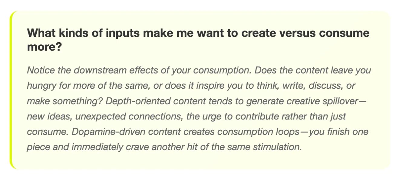 Thumbnail of the art of feeding your mind: a framework for conscious consumption