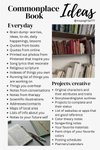 Thumbnail of Commonplace book ideas in 2025 | Commonplace book, Journal inspiration writing, Journal writing prompts
