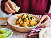 Thumbnail of Chicken and Pumpkin Curry with Ginger Rice