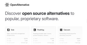 Thumbnail of Open Source Alternatives to Popular Software – OpenAlternative