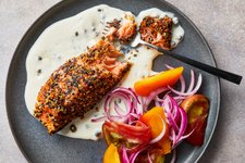 Thumbnail of Everything Salmon With Creamy Caper Sauce Recipe