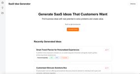 Thumbnail of AI-Powered SaaS Idea Generator | Find Your Next Big Idea
