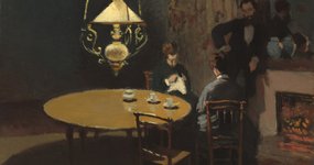 Thumbnail of Interior, after Dinner by Claude Monet