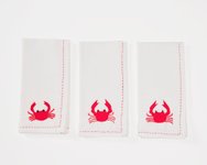 Thumbnail of Embroidered 'Crab' Napkin