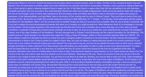 Thumbnail of Introduction
What’s in it for me? Unearth the history and principles behind an ancient practice.
Alan W. Watts, The Way of Zen, narrated by Karen Cass and Marston York. At some point or another, prett