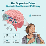 Thumbnail of The dopamine drive: Mesolimbic reward pathway