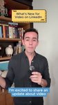 Thumbnail of Jake Poses on LinkedIn: We're testing a new design for videos in feed! Building on our efforts to… | 70 comments