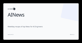 Thumbnail of AINews | AINews