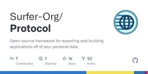 Thumbnail of GitHub - Surfer-Org/Protocol: Open-source framework for exporting and building applications off of your personal data.