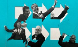 Thumbnail of Behind the scenes with The Guardian creative team making all its election artwork by hand