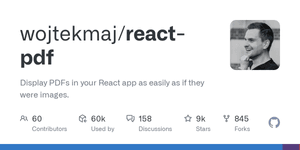 Thumbnail of GitHub - wojtekmaj/react-pdf: Display PDFs in your React app as easily as if they were images.