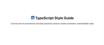 Thumbnail of TypeScript Style Guide |