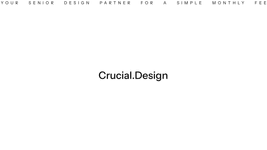 Thumbnail of Crucial.Design ✱ Design Partner for Founders