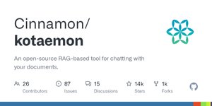 Thumbnail of GitHub - Cinnamon/kotaemon: An open-source RAG-based tool for chatting with your documents.