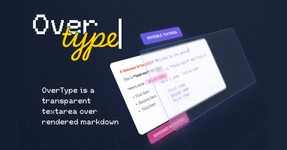 Thumbnail of OverType - The Markdown Editor That's a Textarea