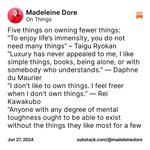 Thumbnail of Madeleine Dore on Substack