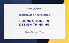 Thumbnail of Foundations in Design Thinking Certificate