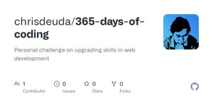 Thumbnail of 365-days-of-coding/projects-logs/2018-365daysOfCoding/R1.md at master · chrisdeuda/365-days-of-coding