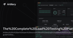 Thumbnail of Artillery · Cloud-scale Load Testing