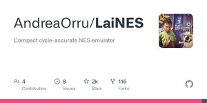 Thumbnail of GitHub - AndreaOrru/LaiNES: Compact cycle-accurate NES emulator