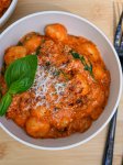 Thumbnail of One-pan Creamy Sausage Gnocchi Recipe | Simple Home Edit