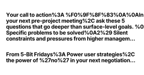 Thumbnail of Your call to action: 🏃 In your next pre-project meeting, a...