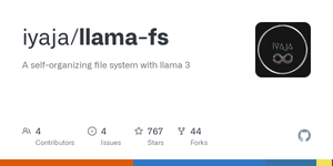 Thumbnail of GitHub - iyaja/llama-fs: A self-organizing file system with llama 3