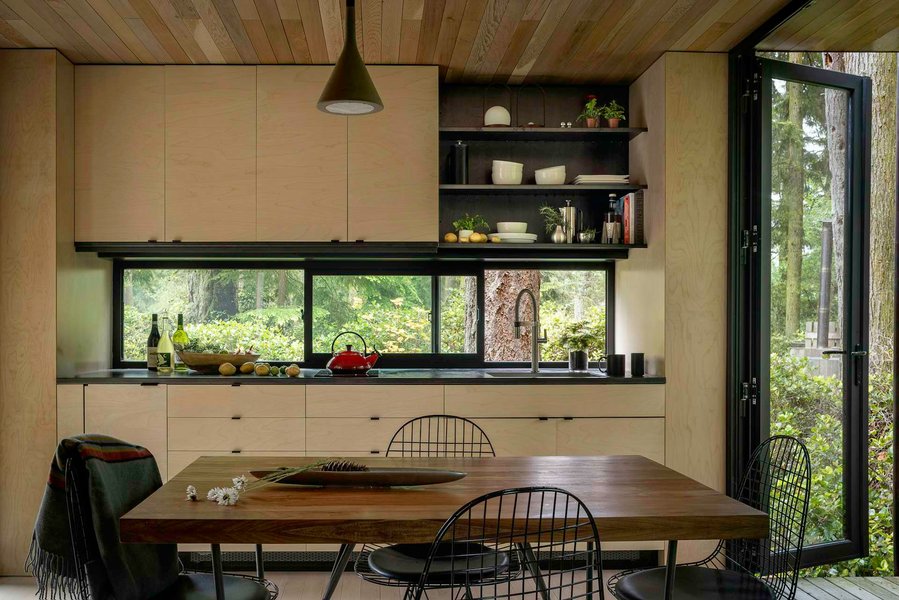 Thumbnail of Half the Floor Plan Is Outdoors at This Off-Grid Prefab in Washington ...