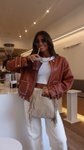 Thumbnail of Studded Eyelet Jacket in Terracotta