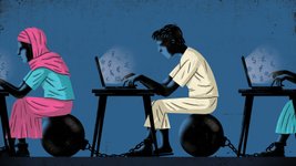Thumbnail of AI scam factories force trafficked workers to defraud global victims