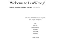 Thumbnail of LessWrong: Expectations vs Reality