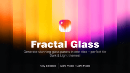 Thumbnail of Fractal Glass Morphism | Figma