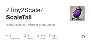 Thumbnail of GitHub - 2Tiny2Scale/ScaleTail: Tailscale Sidecar Configurations for Docker