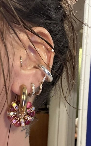 Thumbnail of Pin by adri. on DEETS | Ear jewelry, Ear piercings, Dope jewelry