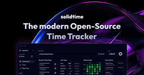 Thumbnail of GitHub - solidtime-io/solidtime: Modern open-source time-tracking app